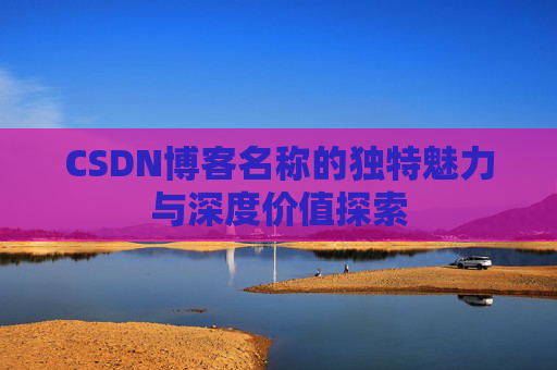 CSDN博客名称的独特魅力与深度价值探索